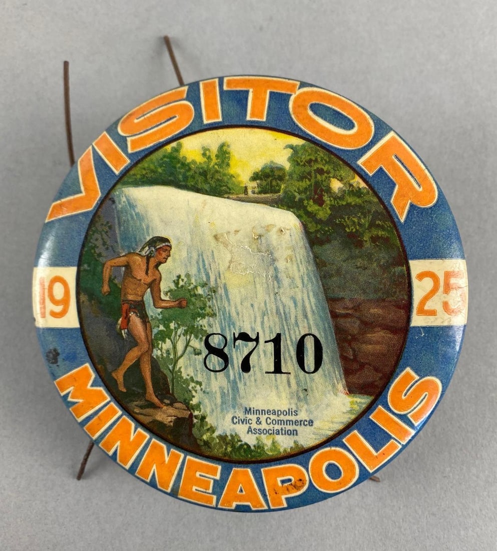 Large 1925 Visitor Minneapolis Pin (1 of 4)