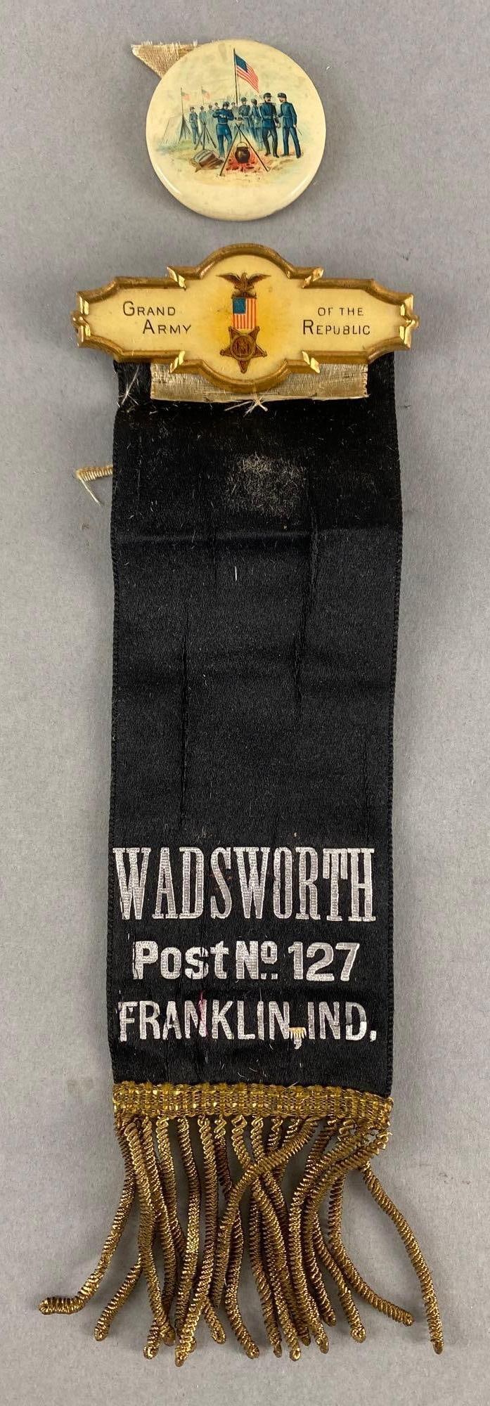 Group of 2 Grand Army of the Republic Badges/Pins (1 of 3)