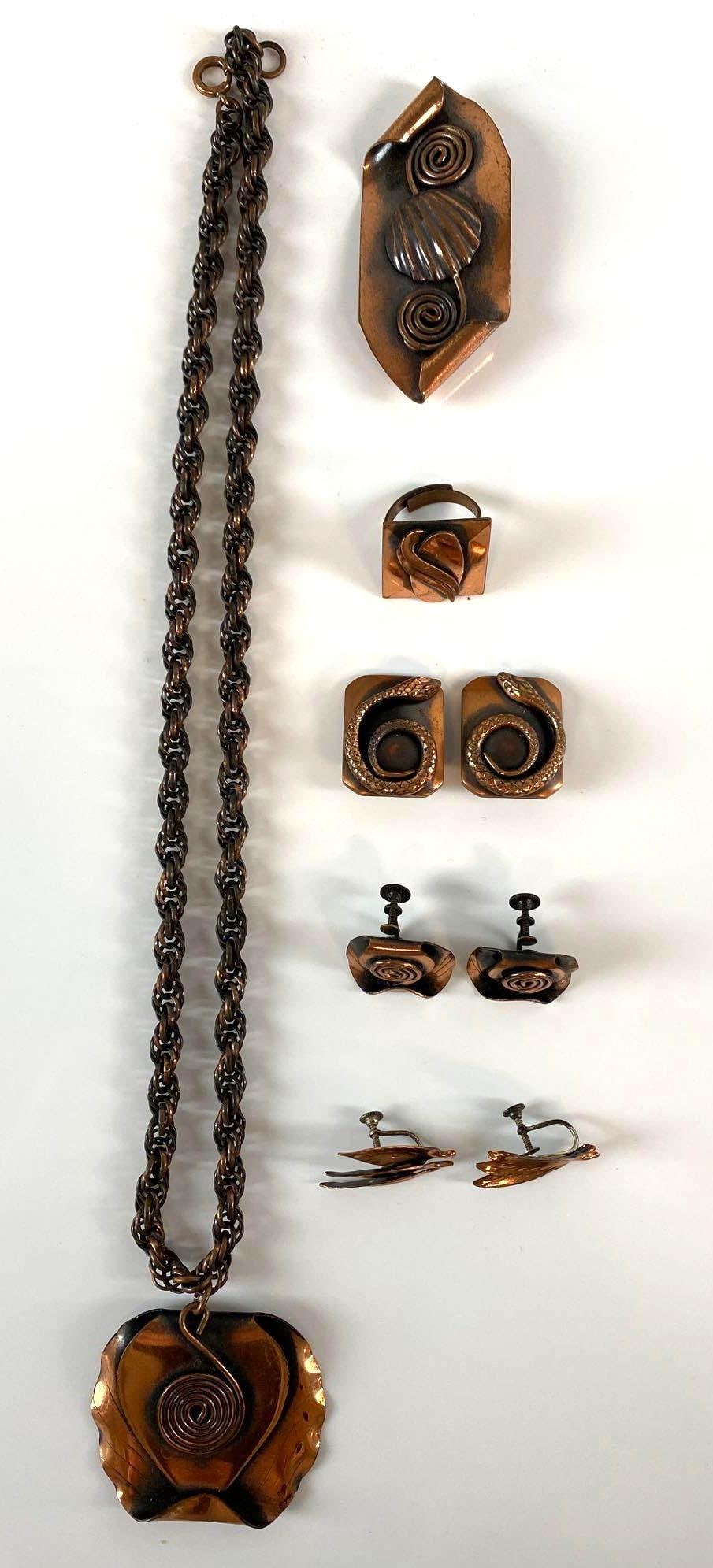 Group of 6 Copper Jewelry Items (1 of 5)