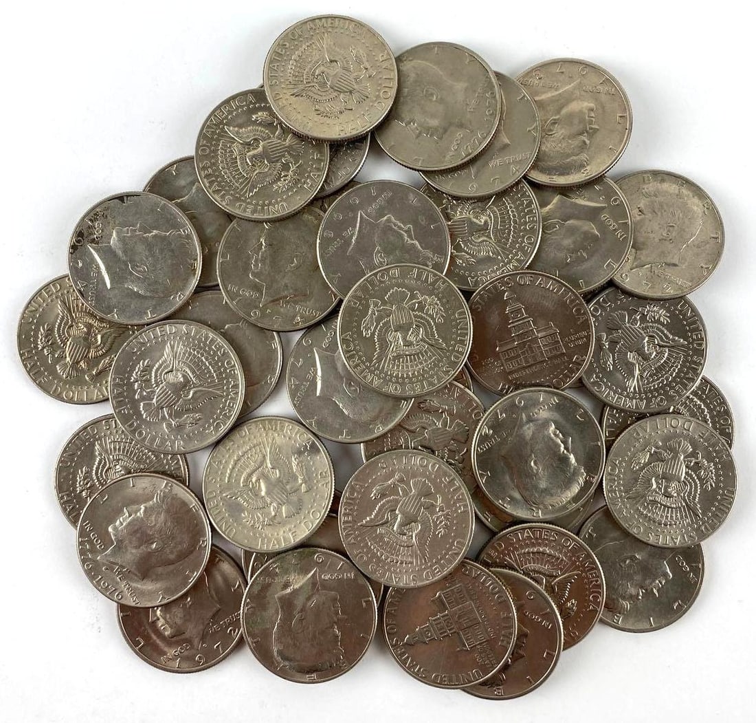 Group of (40) Kennedy Half Dollars (1 of 1)