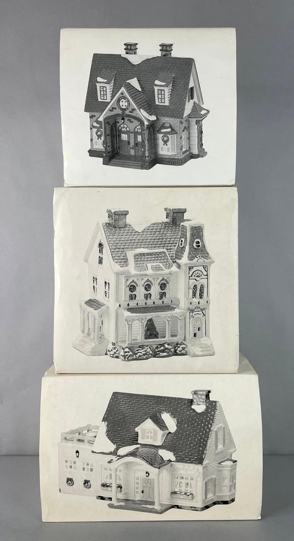 Group of 3 Department 56 Snow Village Buildings (1 of 3)