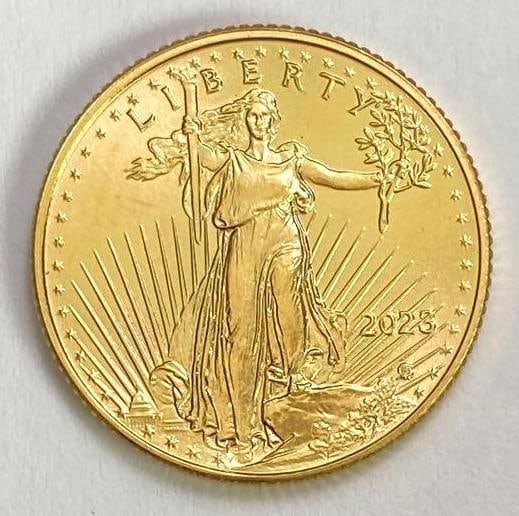 2023 $5 American Eagle 1/10thoz. Fine Gold (1 of 2)