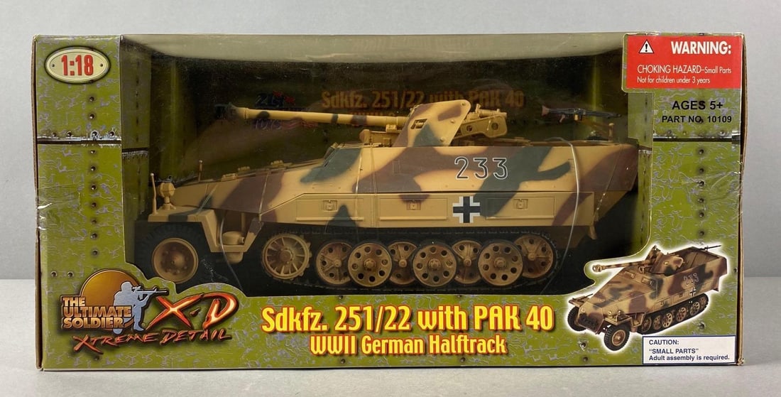 The Ultimate Solider WW2 German Sdkfz 251/22 with Pak 40 Halftrack (1 of 3)
