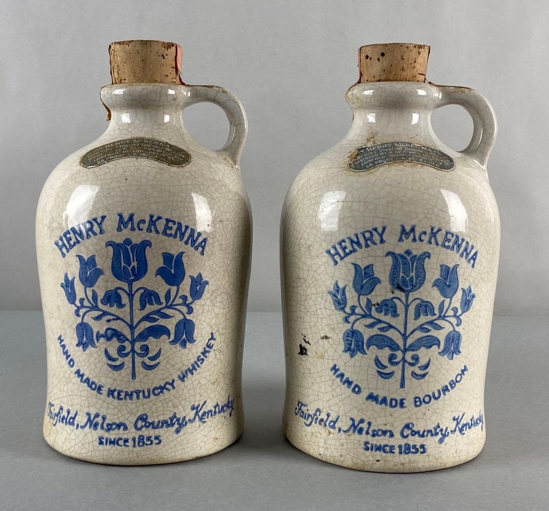 Group of 2 Henry McKenna Half Gallon Stoneware Whiskey Jugs (1 of 6)