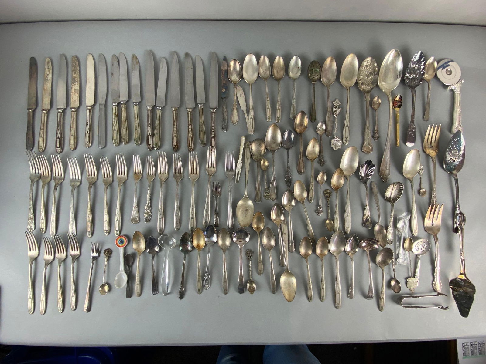 Large Group of Assorted Silver Plate Flatware and More (1 of 4)