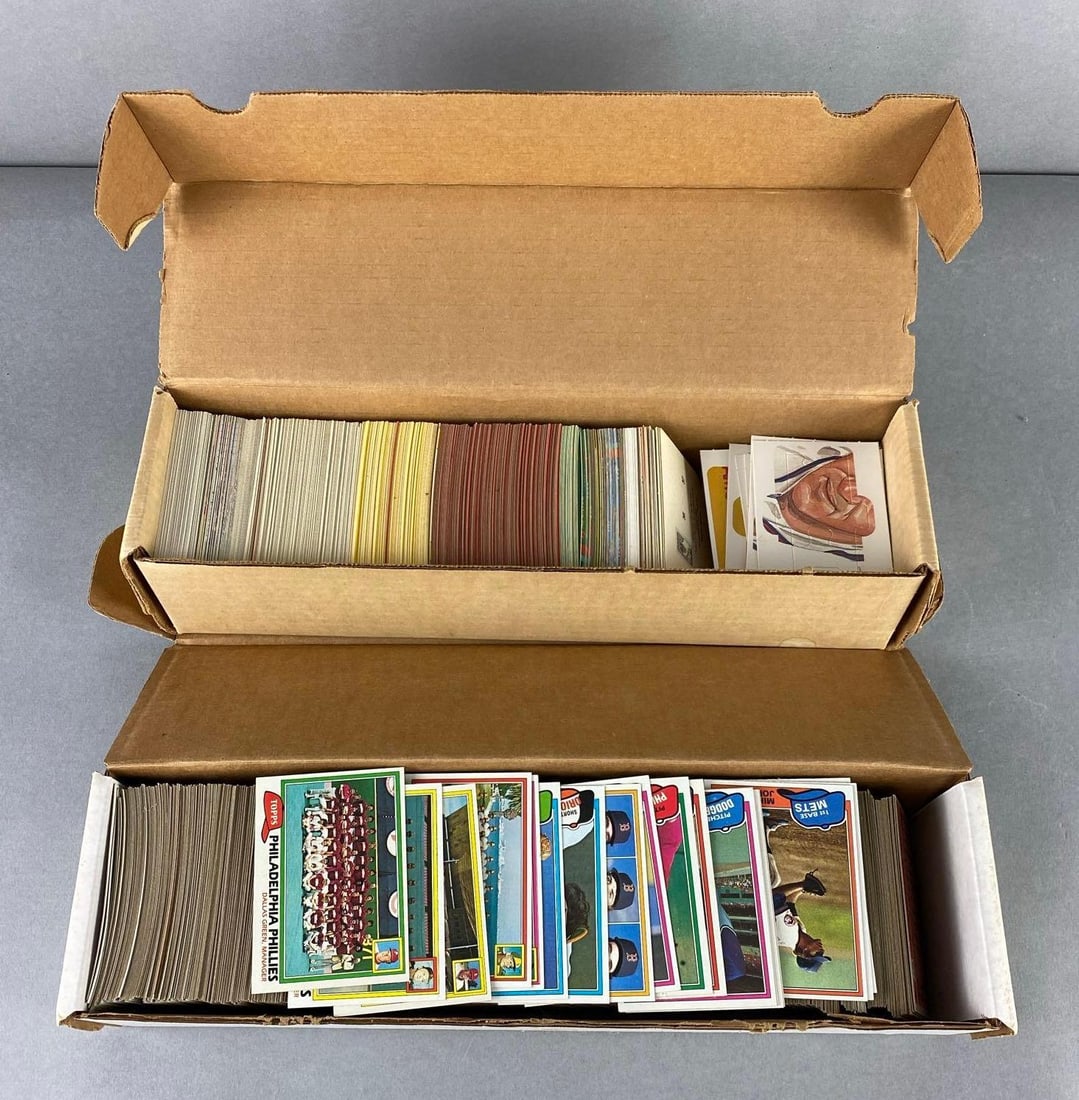 Group of 2 1981 Topps  Boxes of Baseball Cards (1 of 3)
