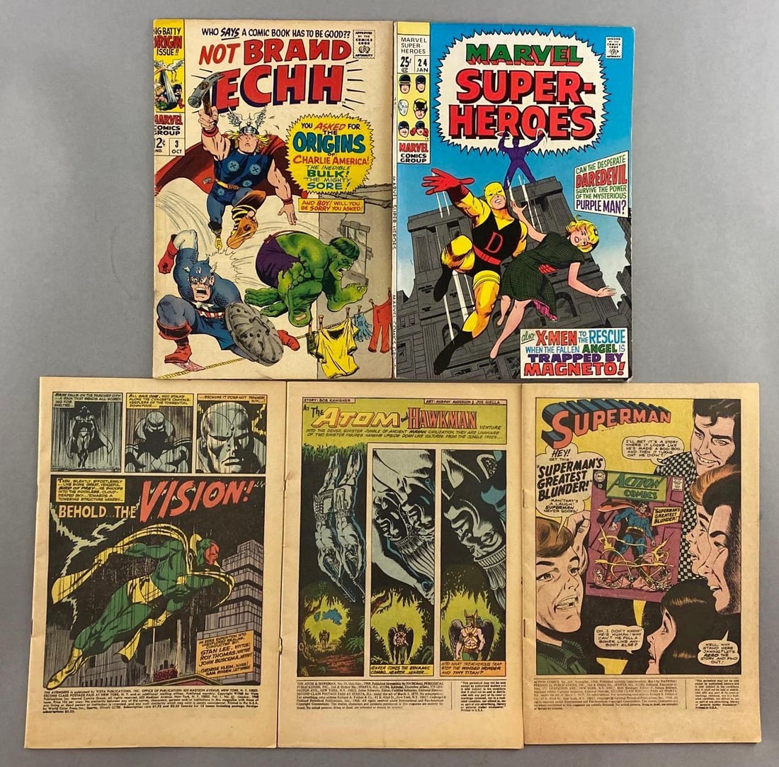 Group of 5 Assorted Marvel Comic Books (1 of 4)