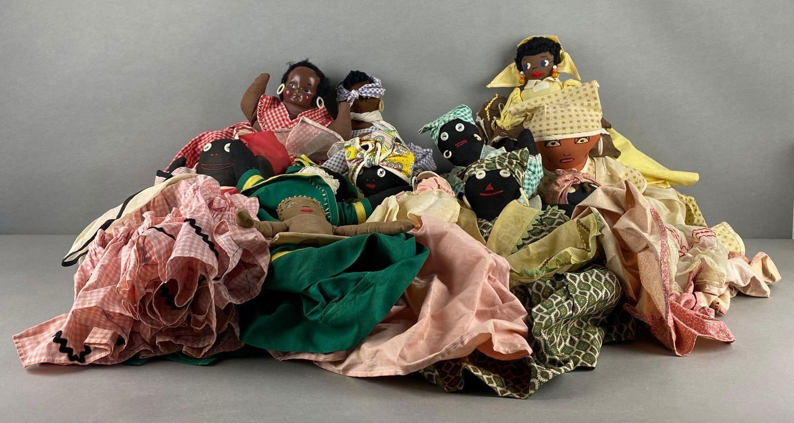 Group of 14 Black Americana Dolls (1 of 4)
