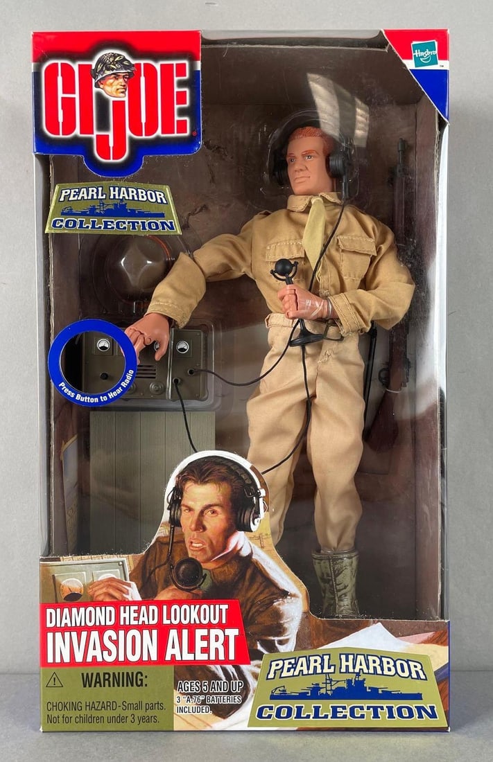 Hasbro G.I. Joe Diamond Head Lookout Action Figure: Working condition Pearl Harbor collection invasion alert 12 inch, original packaging