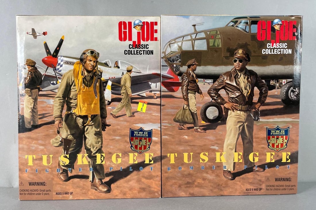 Group of 2 Hasbro G.I. Joe WW2 Tuskegee Airmen Action Figures (1 of 3)