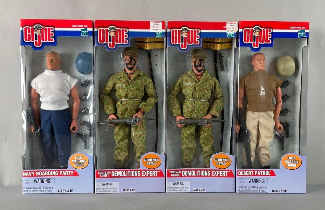 Group of 4 Hasbro G.I. Joe Action Figures (1 of 2)