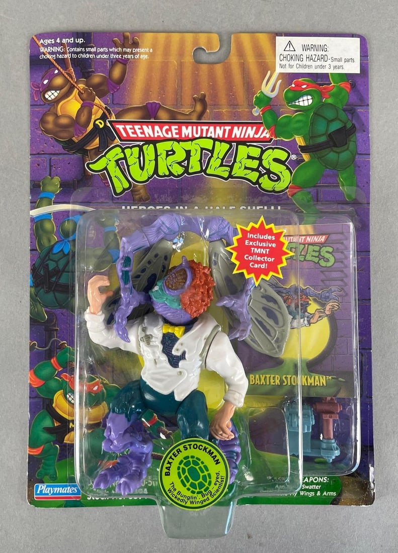 1994 Playmates Teenage Mutant Ninja Turtles Baxter Stockman Action Figure: 1994 original packaging