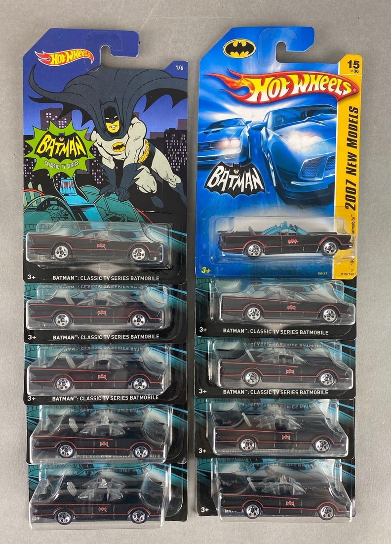 Group of 10 1966 Hot Wheels Batman 1966 Classic TV Series Batmobile (1 of 2)