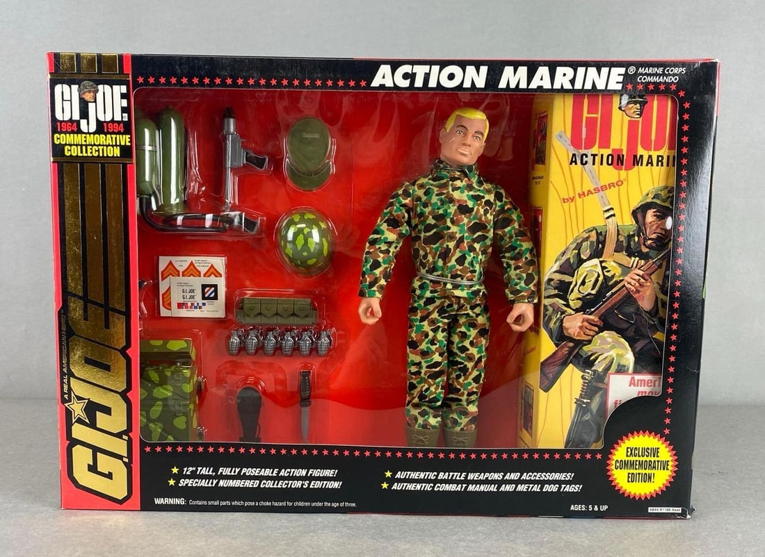 1993 Hasbro GI Joe Action Marine With Blonde Hair Action Figure (1 of 2)