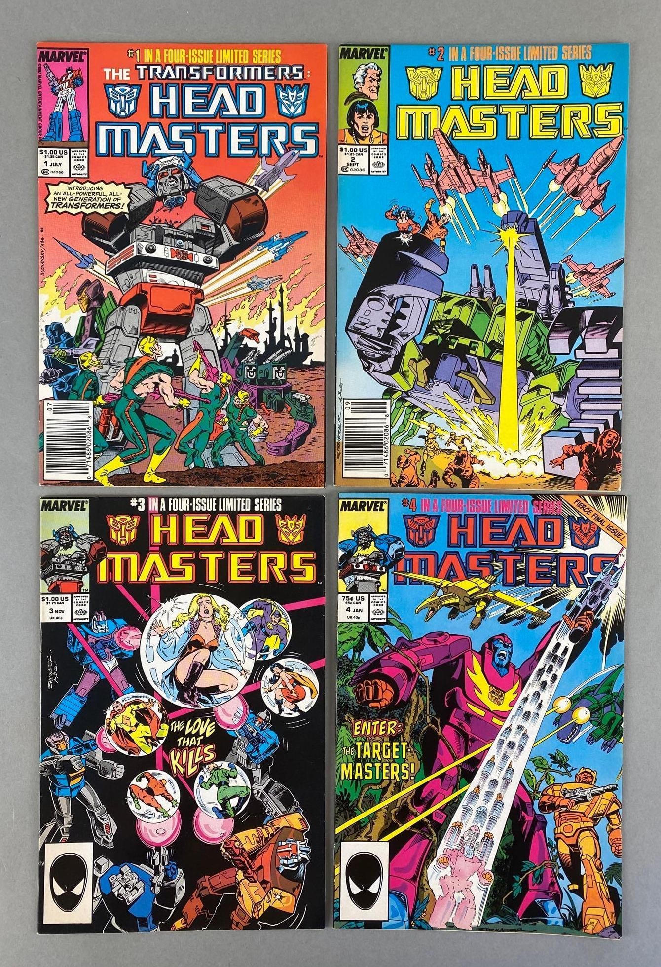 Group of 4 Marvel Comics Transformers Head Masters Comic Books (1 of 6)