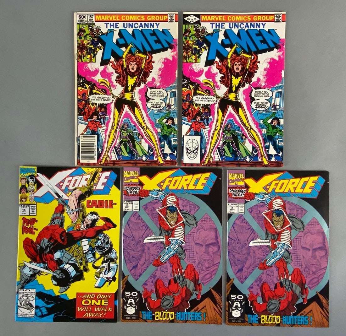 Group of 5 Marvel X-Men and X-Force Comic Books (1 of 4)