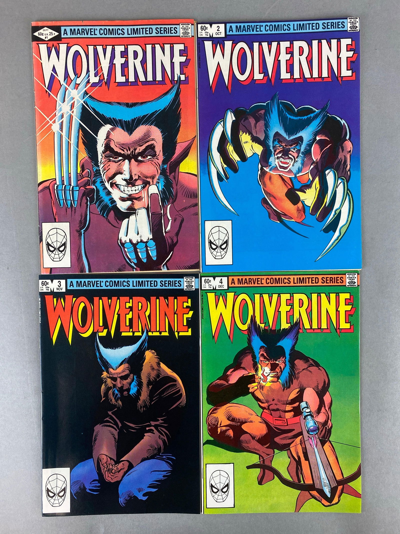 Group of 4 Marvel Comics Wolverine No. 1 - 4 (1 of 4)