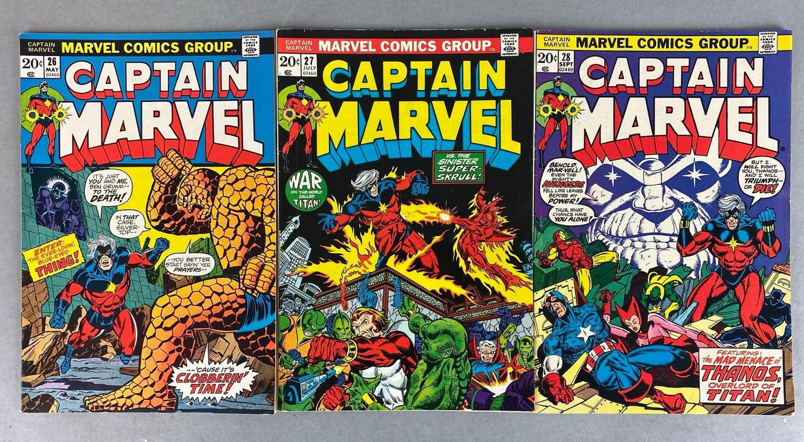 Group of 3 Marvel Comics Captain Marvel Comic Books (1 of 7)