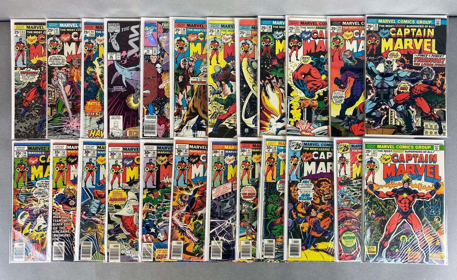 Group of 20+ Marvel Comics Captain Marvel and Silver Surfer Comic Books (1 of 4)