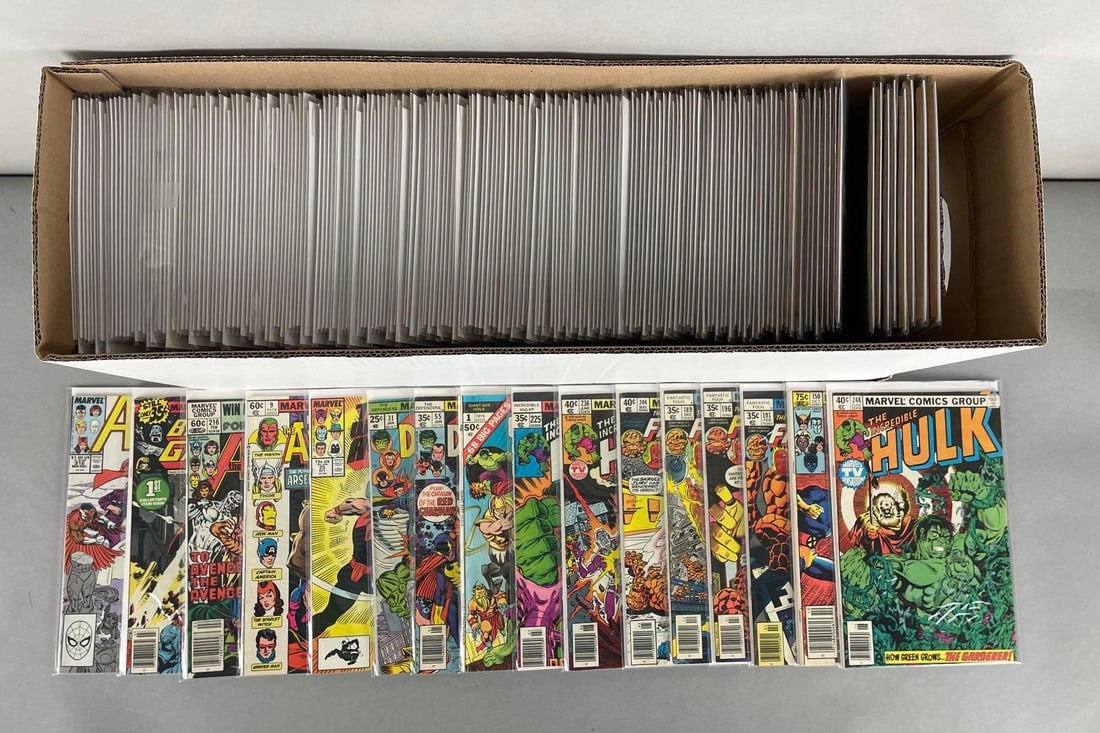 Long Box of 200+ Marvel Comic Books (1 of 4)