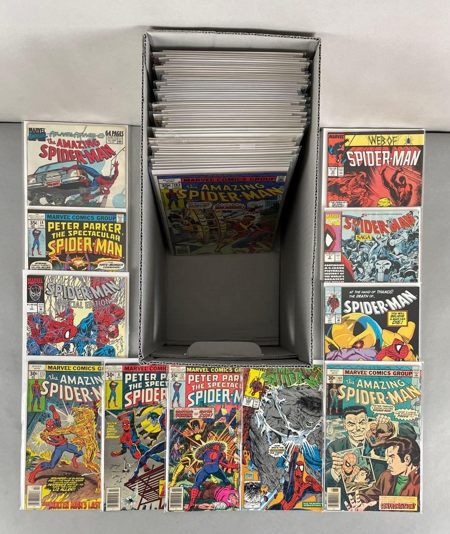 Short Box of 60+ Marvel Spider-Man Comic Books (1 of 4)