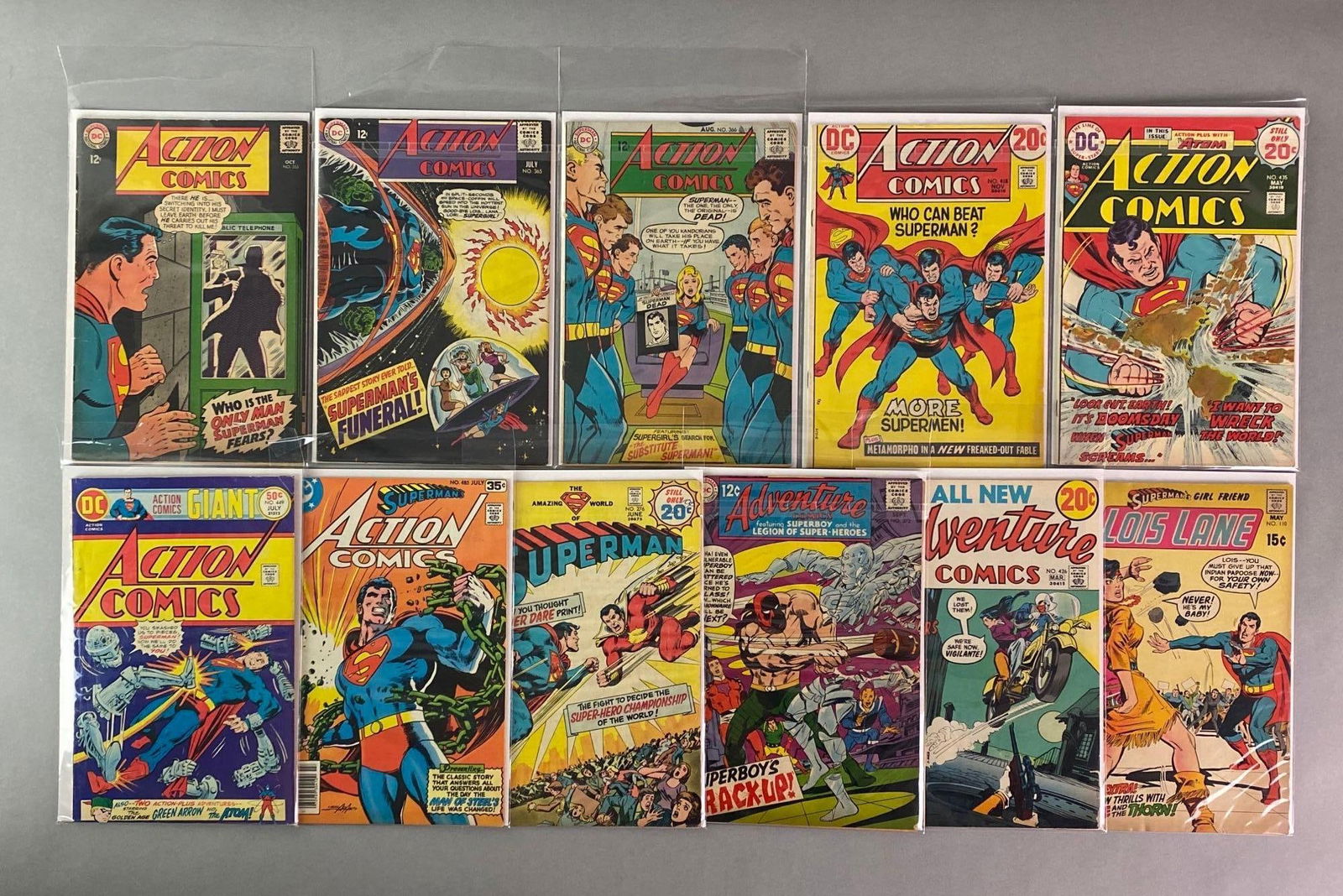 Group of 11 DC Action Comics and Superman Comic Books (1 of 3)