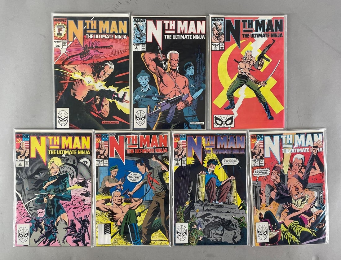 Group of 7 Marvel Nth Man The Ultimate Ninja Comic Books (1 of 3)