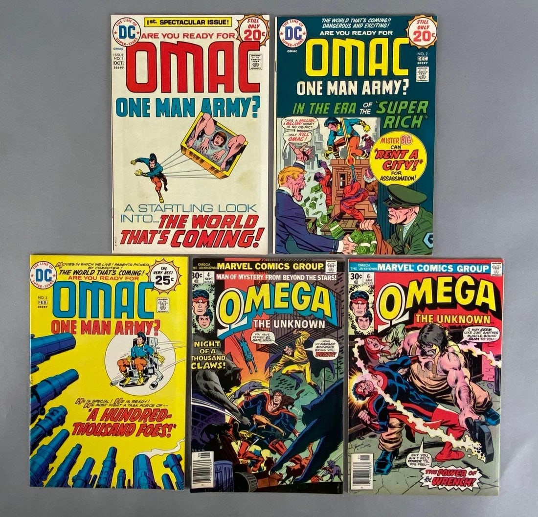 Group of 5 DC Omac and Omega Comic Books (1 of 4)