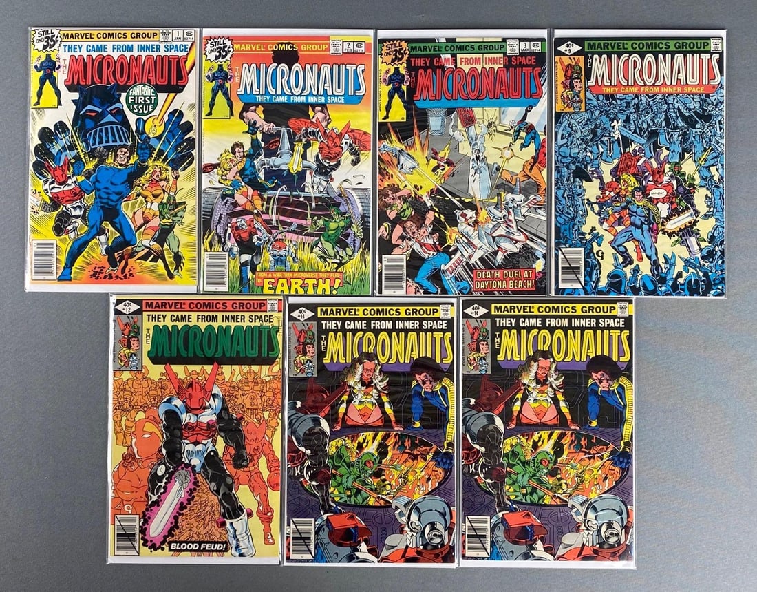 Group of 7 Marvel Micronauts Comic Books (1 of 4)