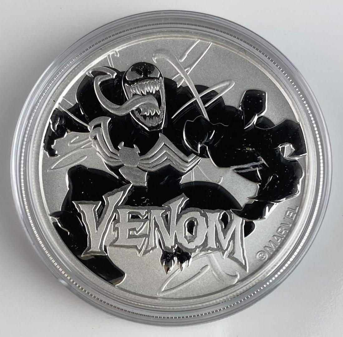 2020 Tuvalu Venom 1oz. .9999 Fine Silver: 2020 Tuvalu Venom 1oz. .9999 Fine Silver