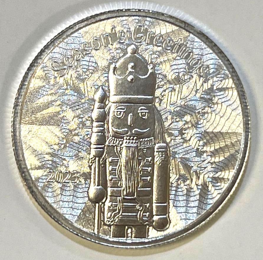 Christmas Nutcracker .999 Fine Silver Round (1 of 2)