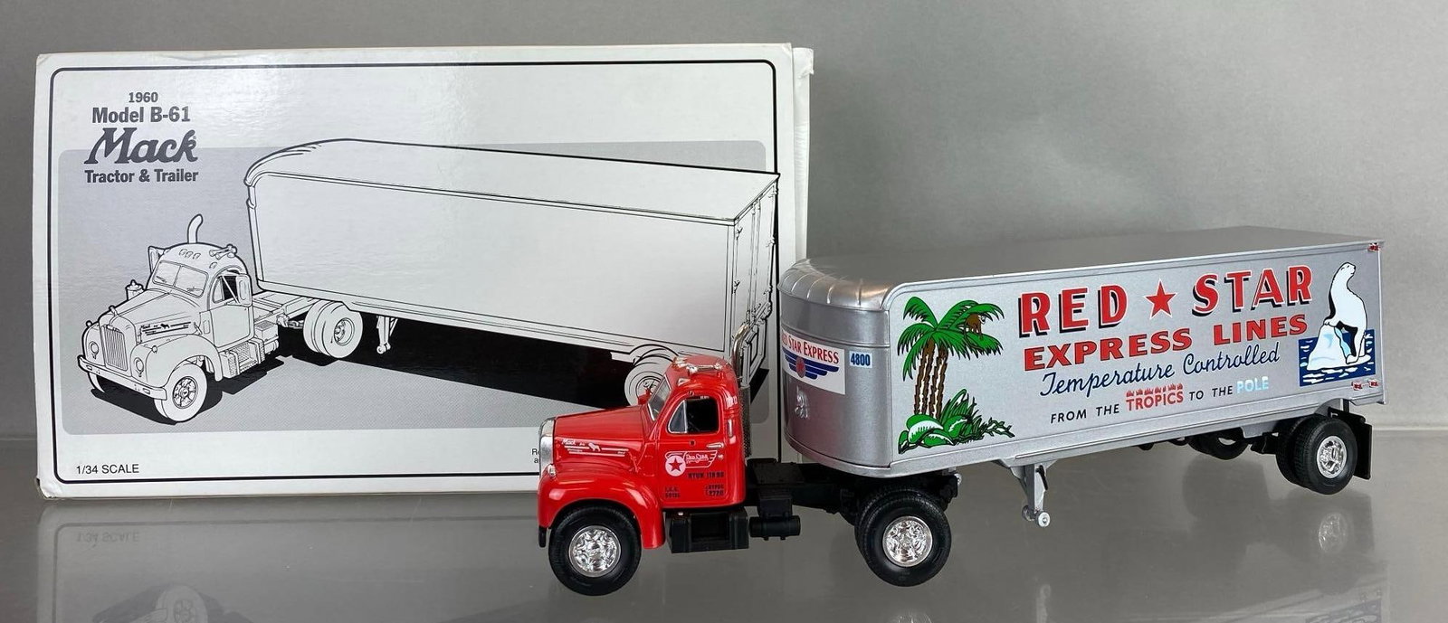 First Gear 1960 Model B61 Mack Truck and Trailer (1 of 6)