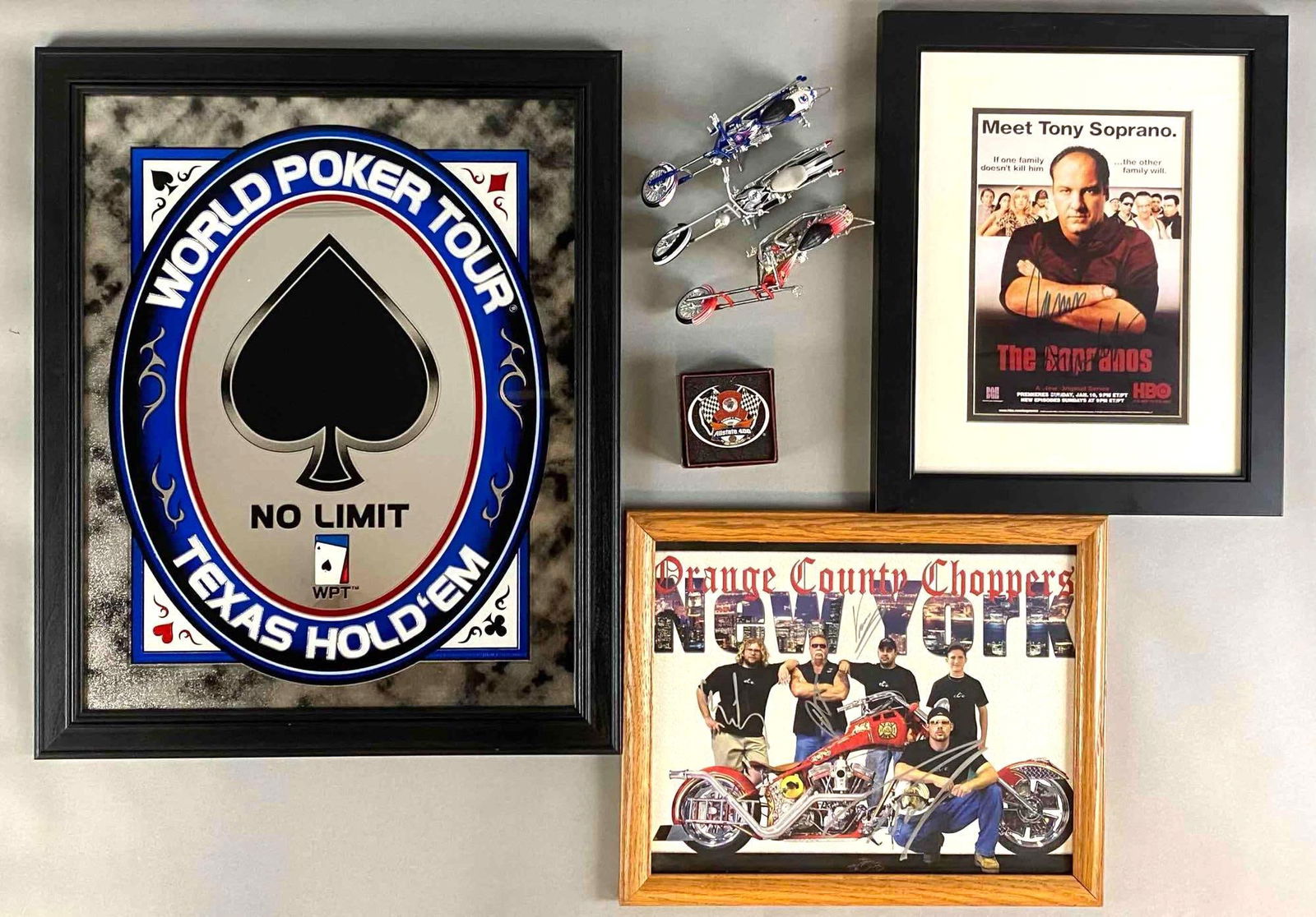 James Gandolfini Sopranos Signed Photo + Orange County Choppers Signed Poster + More (1 of 8)