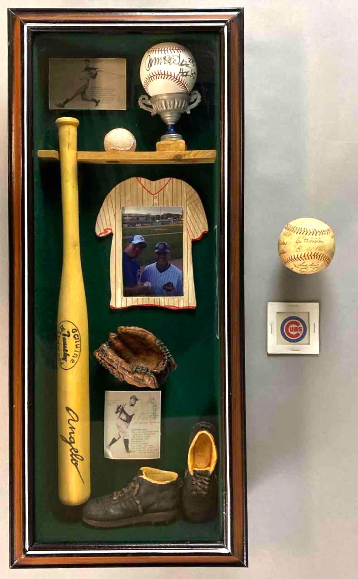 Group of Cubs Collectables with Ryne Sandberg Signed Baseball (1 of 4)