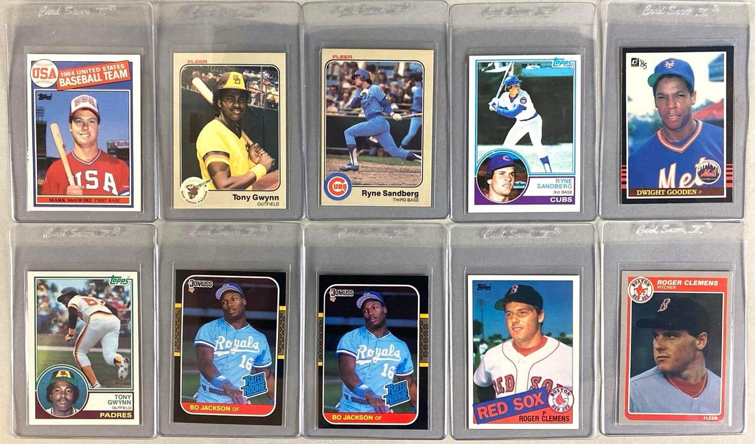 10 - 1980s Baseball HOFs and Star Rookies (1 of 2)