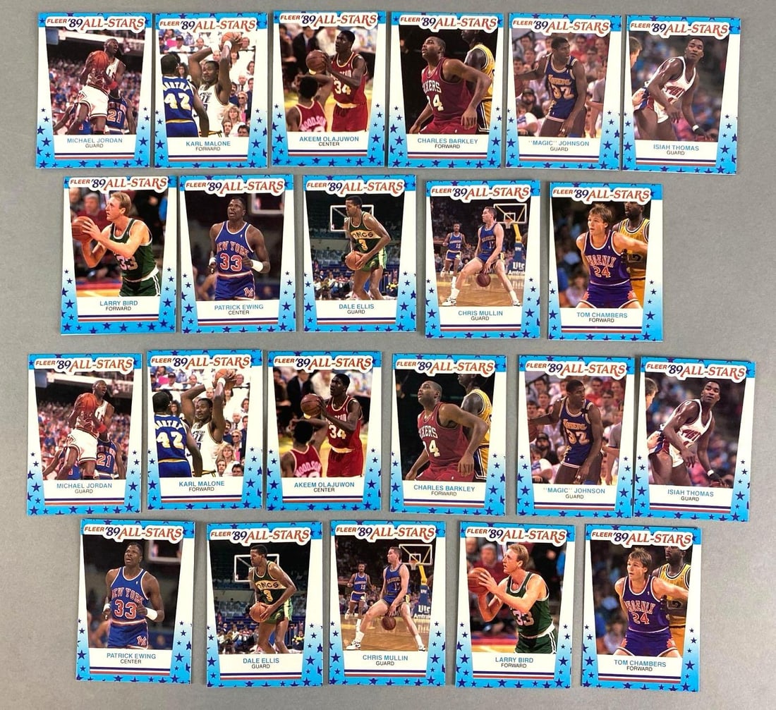 2 - 1989 Fleer Basketball Sticker Sets (1 of 2)