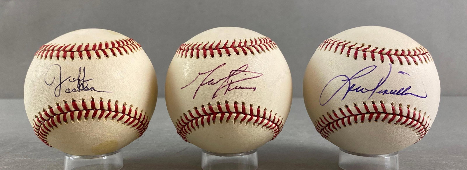 Mark Prior, Lou Piniella, and Jeff Jackson Signed Baseballs (1 of 2)
