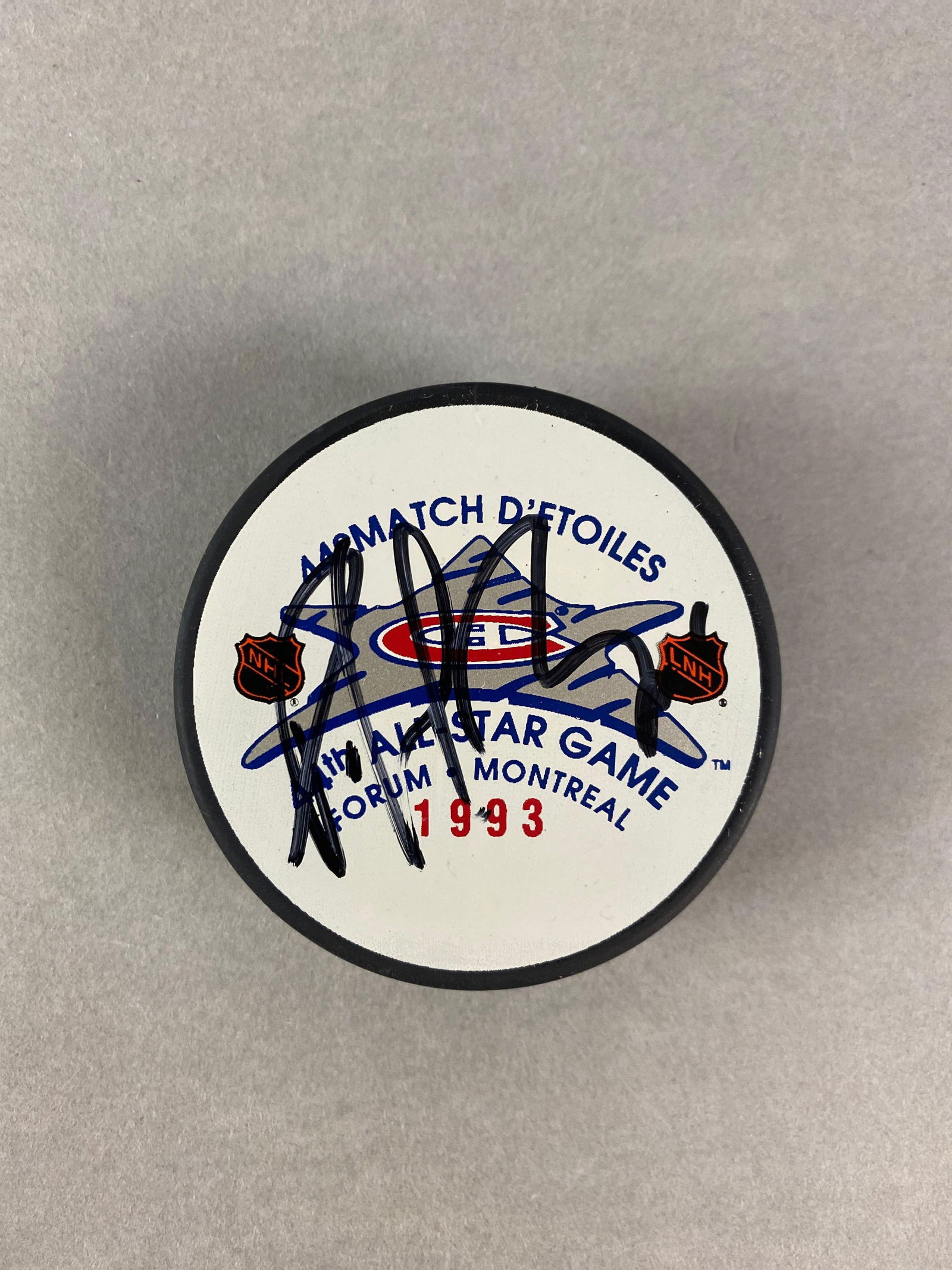 Patrick Roy Signed 1993 All-Star Hockey Puck (1 of 2)