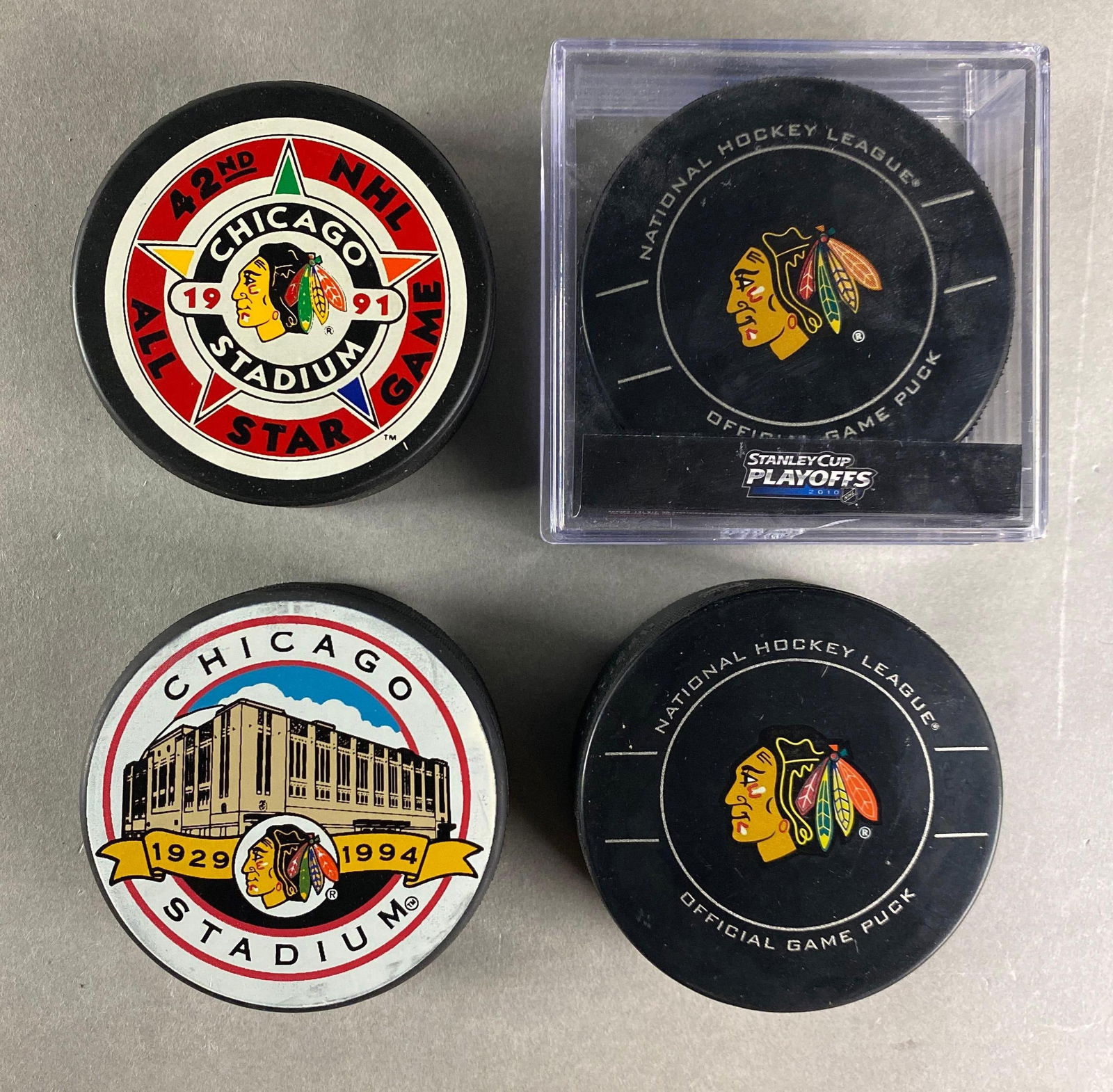 4 - Chicago Blackhawks Special Pucks (1 of 2)