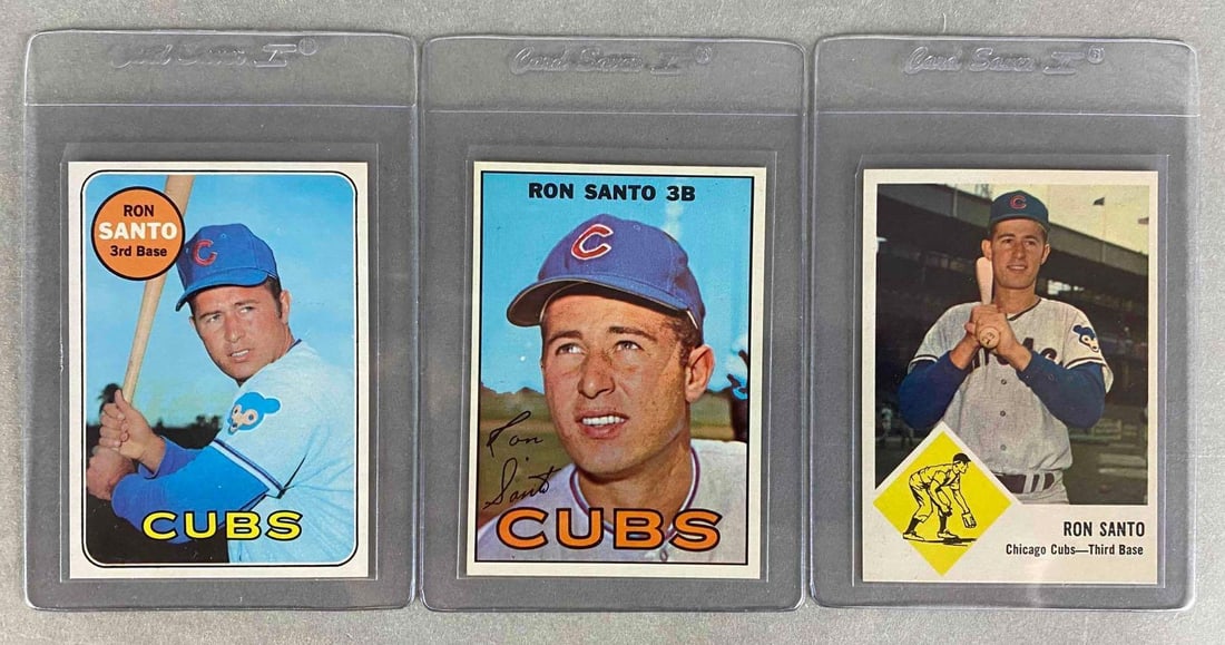 1963 Fleer, 1967 and 69 Topps Ron Santos Cards (1 of 2)