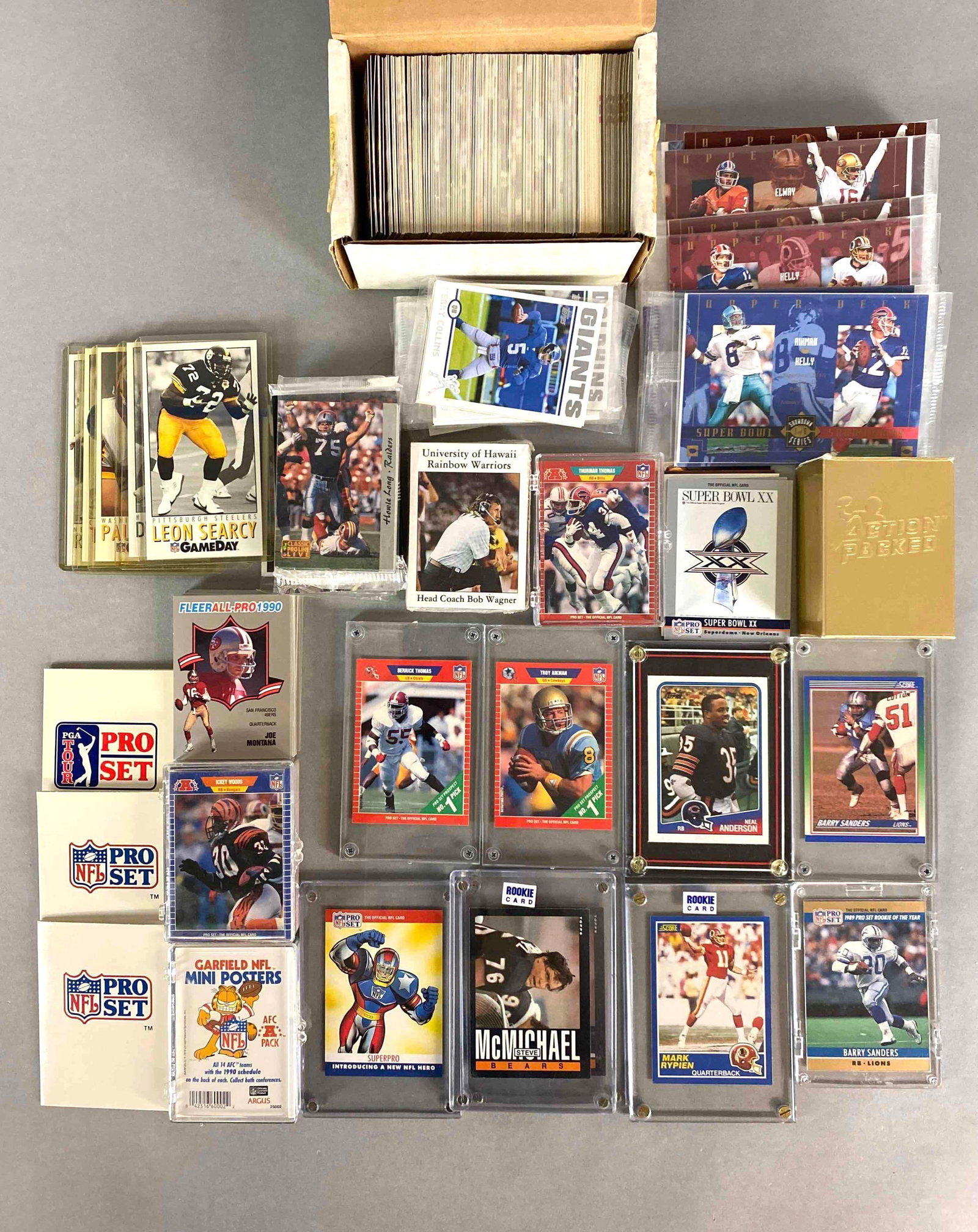 Group of 300+ Football Cards with HOFs, Rookies, and Stars (1 of 2)