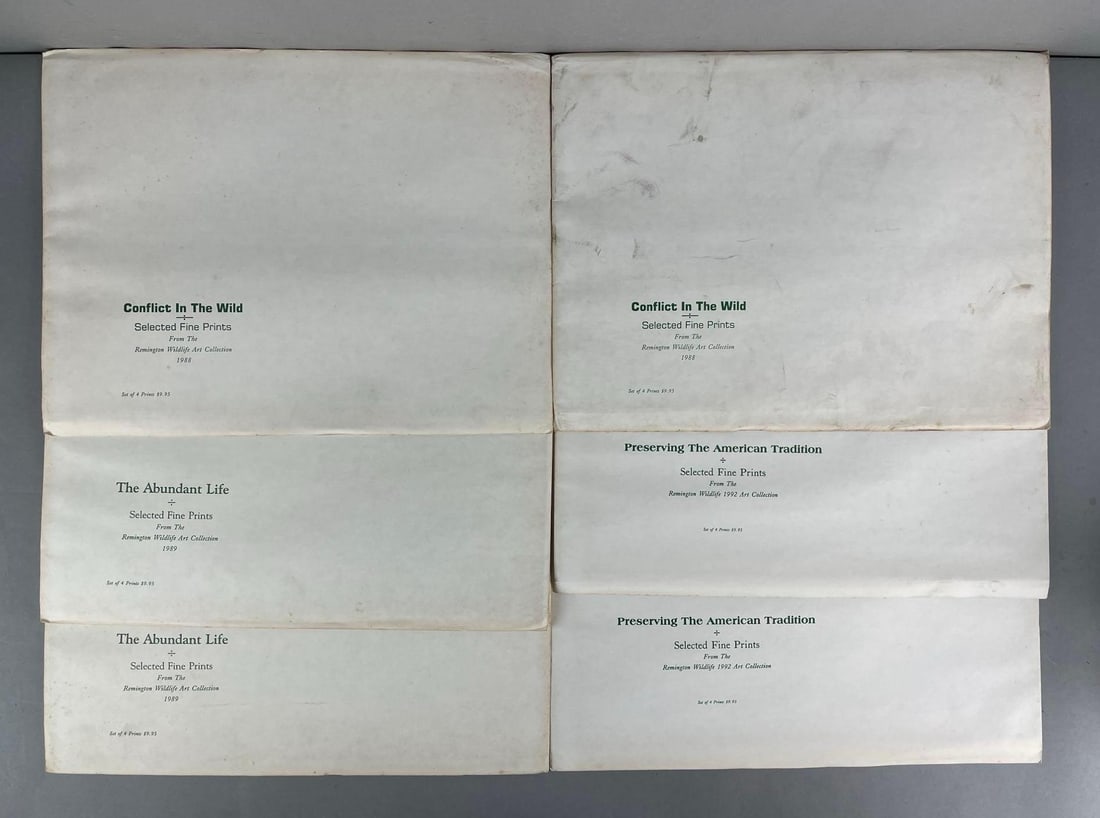 Group of 24 Selected Fine Prints from the Remington Wildlife Art Collection (1 of 4)