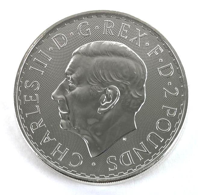 2023 British Britannia King Charles 1oz. 999 Fine Silver: 2023 British Britannia King Charles 1oz. 999 Fine Silver
