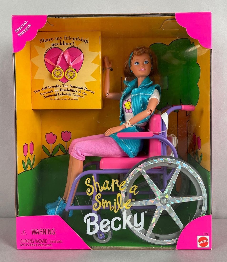 Special Edition Mattel Share a Smile Becky Barbie Fashion Doll (1 of 3)