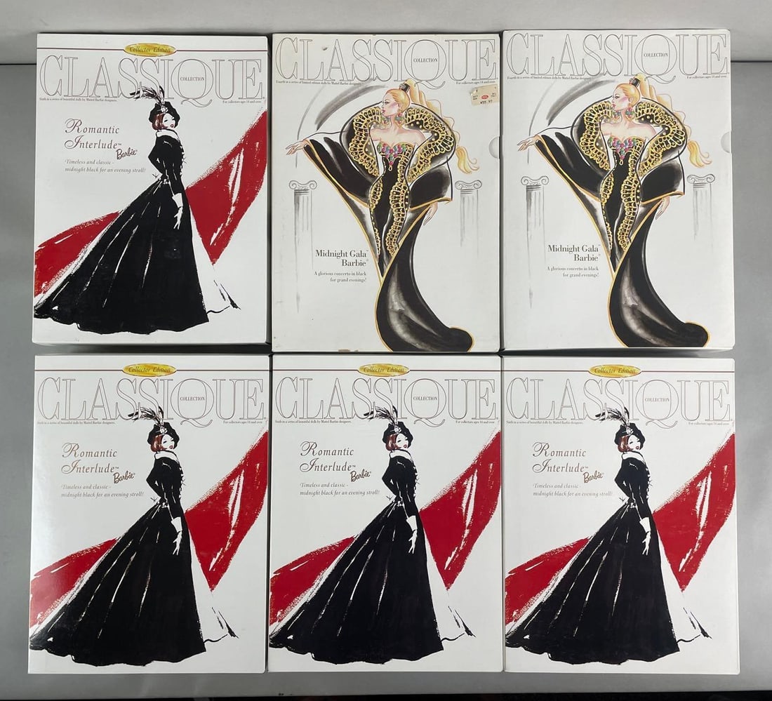 Group of 6 Mattel Classique Collection Barbie Fashion Dolls (1 of 3)