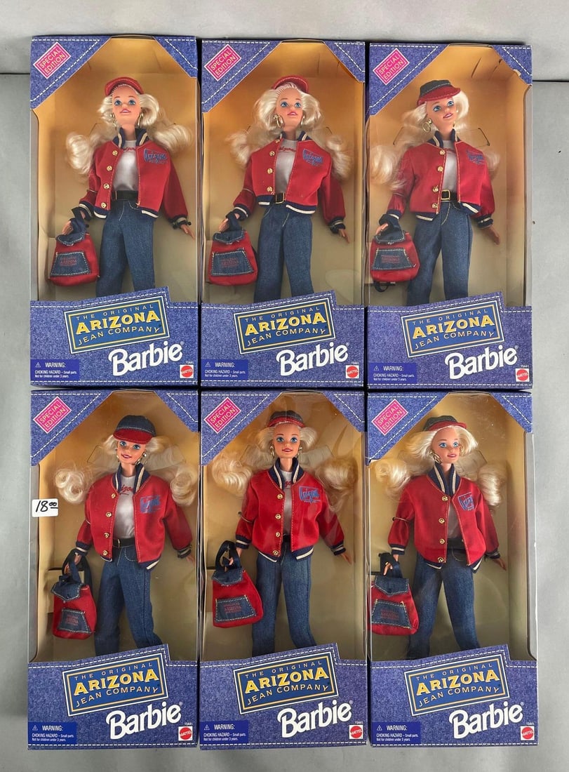 Group of 6 Special Edition Mattel Arizona Jean Co. Barbie Fashion Dolls (1 of 3)
