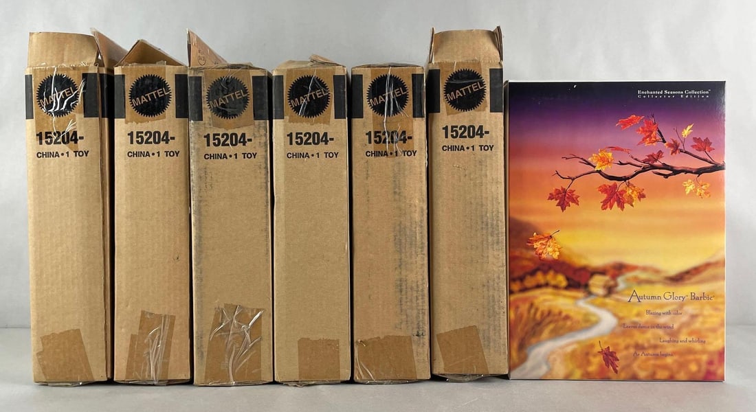 Group of 6 Collector Edition Mattel Autumn Glory Barbie Fashion Dolls (1 of 3)