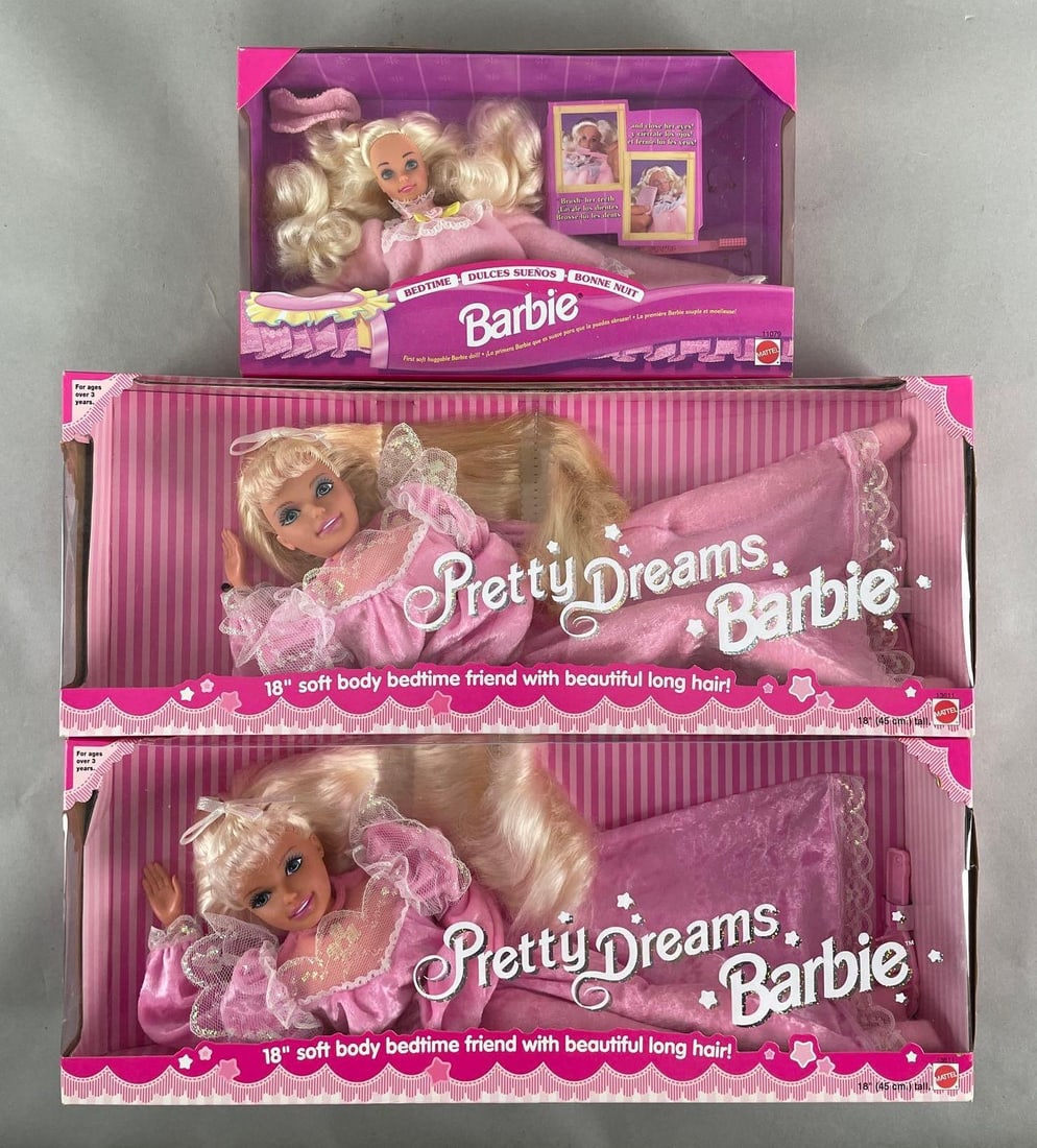 Group of 3 Mattel Pretty Dreams Barbie Fashion Dolls (1 of 3)