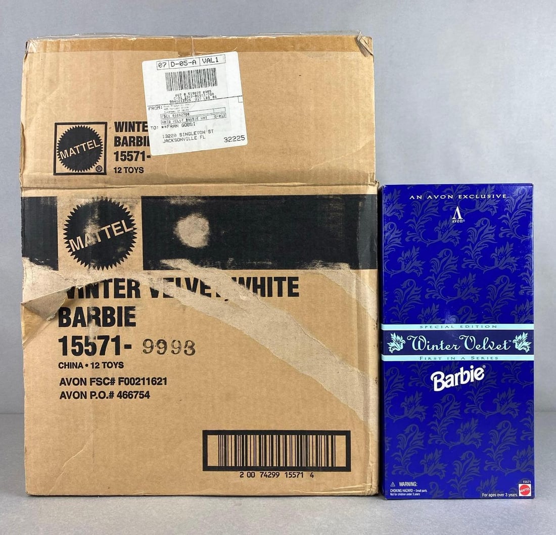 Group of 10 Mattel Winter Velvet Barbie Fashion Dolls (1 of 3)