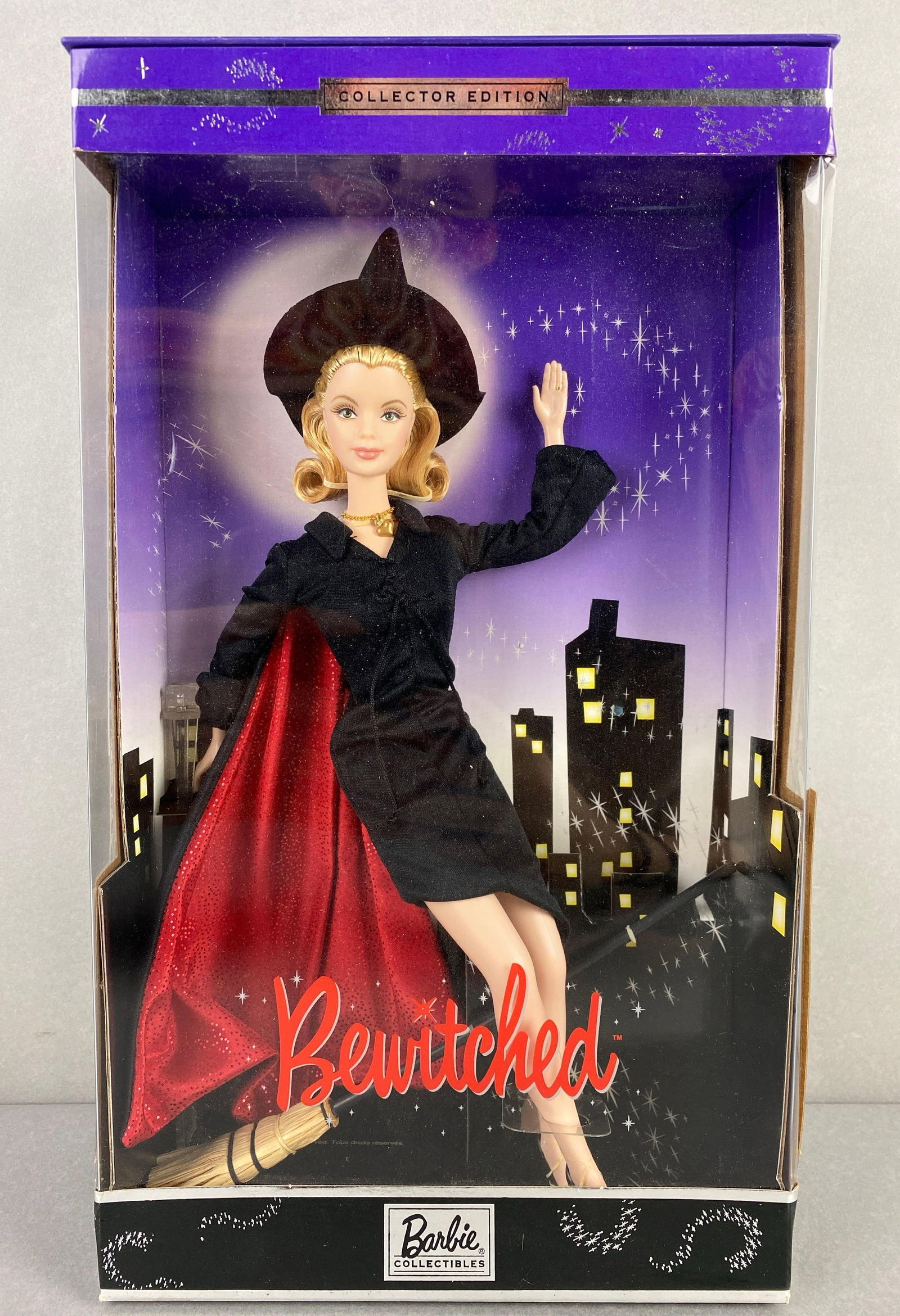 Mattel Bewitched Barbie Fashion Doll: New in original box, dent in upper left corner of box, doll measures 11 1/2 inches tall